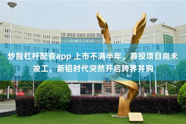 炒股杠杆配资app 上市不满半年，募投项目尚未竣工，新铝时代突然开启跨界并购